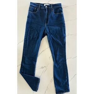 Abercrombie & Fitch Women's 90s Slim Straight Leg Jeans - Dark Blue - Size 4/27